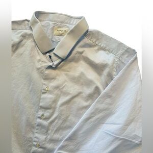 Apposta Italy Custom Button Up Dress Shirt - Mens Size 3XB - Light Blue